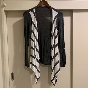 Grey and White Light Weight Cardigan